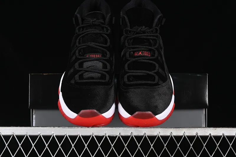 All categories Air Jordan Jordan series basketball shoes Air Jordan 11 F version Air Jordan 11 Retro "Bred Velvet" AJ11 Joe 11 black red velvet DB5457-061